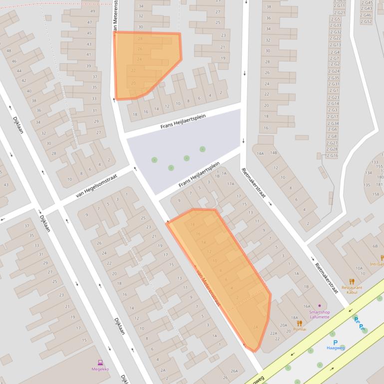 Kaart van postcodegebied 4814BX.