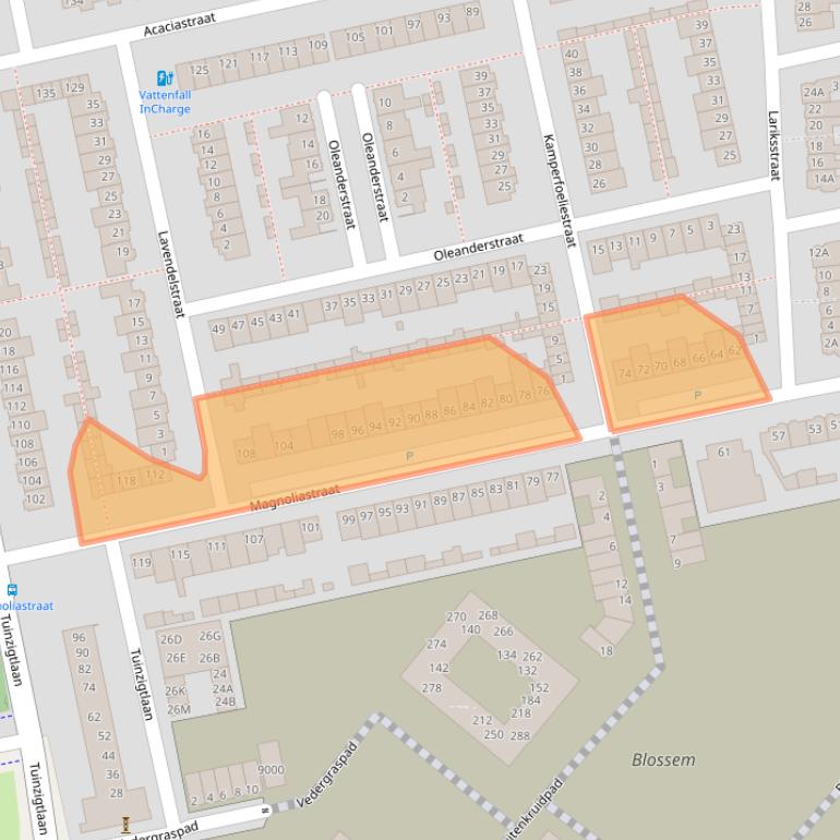 Kaart van postcodegebied 4814CS.
