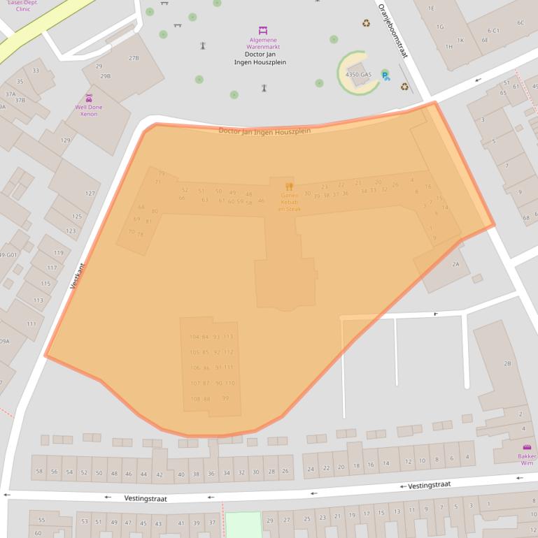 Kaart van postcodegebied 4814EH.