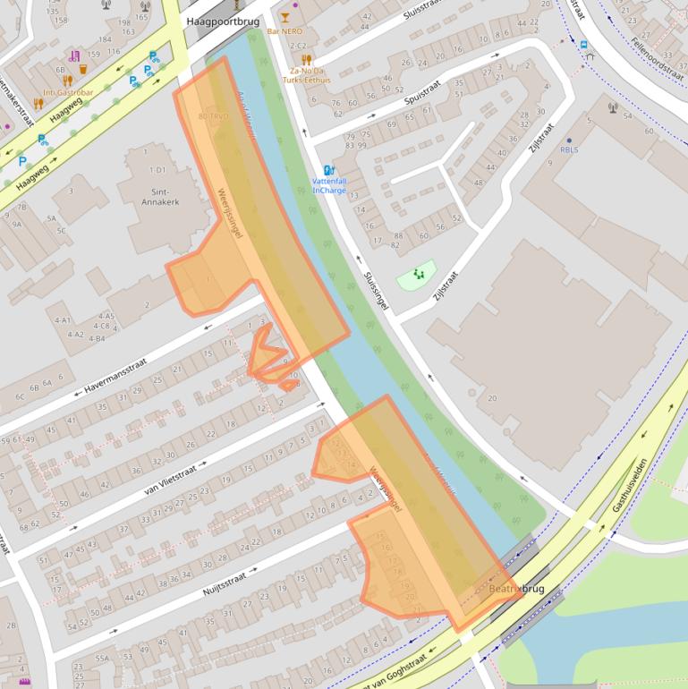 Kaart van postcodegebied 4814EP.