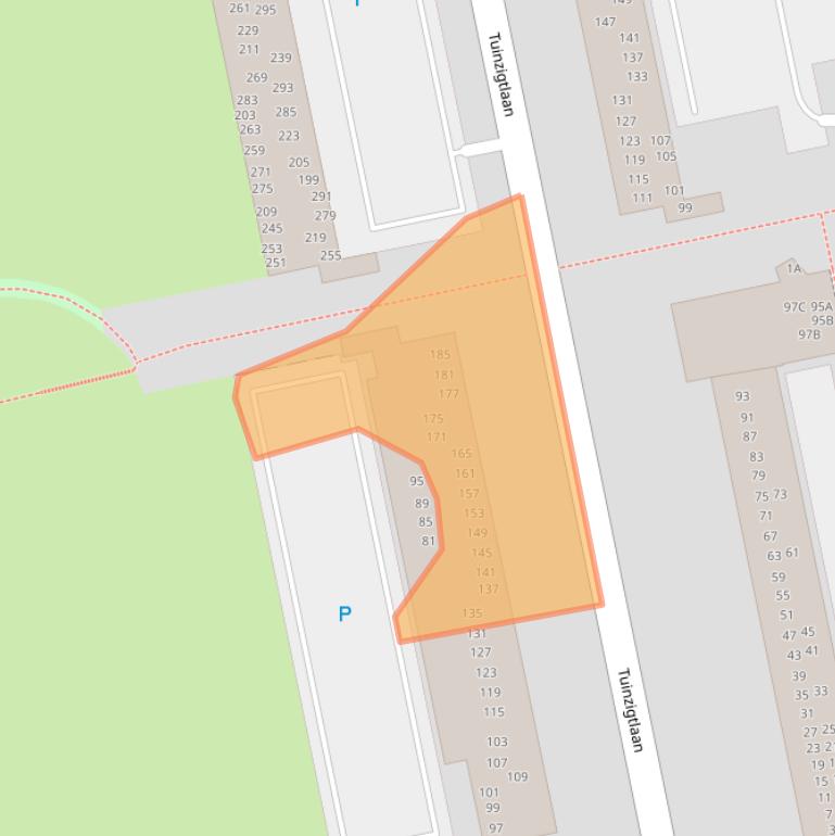 Kaart van postcodegebied 4814JB.