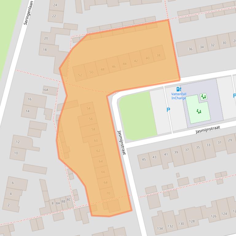 Kaart van postcodegebied 4814KL.