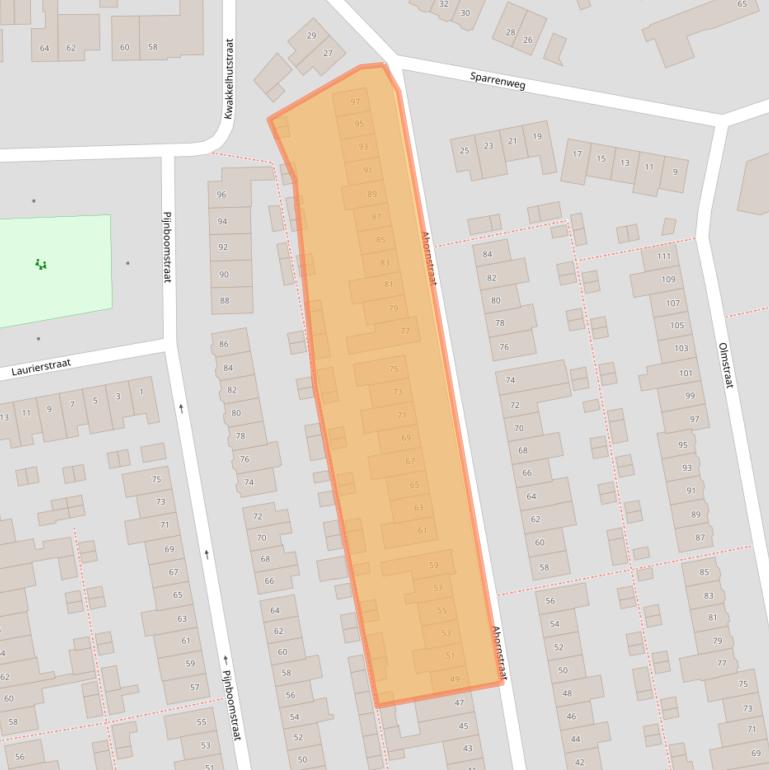 Kaart van postcodegebied 4814LH.