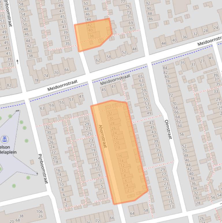 Kaart van postcodegebied 4814LJ.