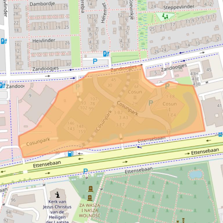 Kaart van postcodegebied 4814ND.