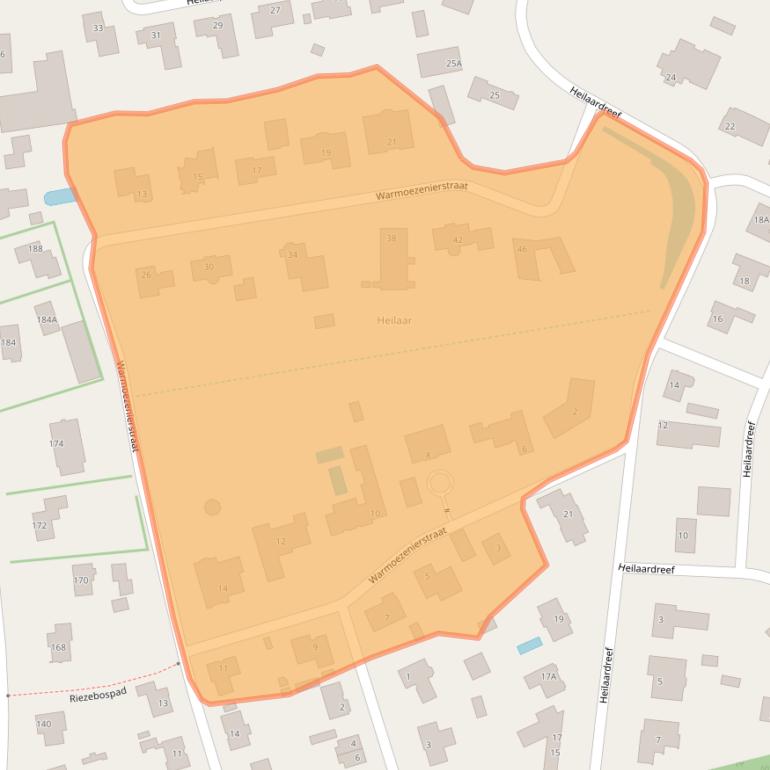 Kaart van postcodegebied 4814NL.