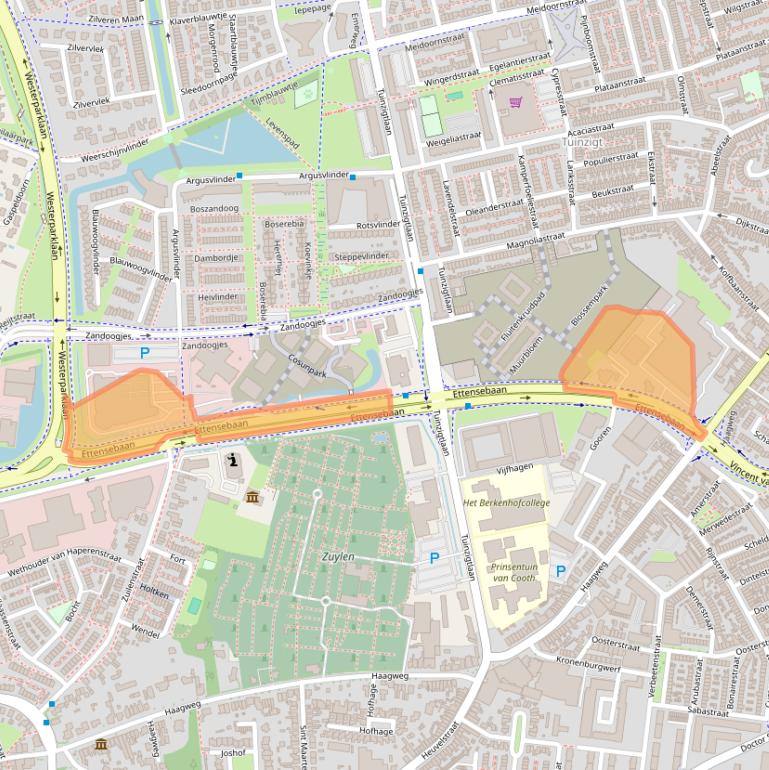 Kaart van postcodegebied 4814NN.