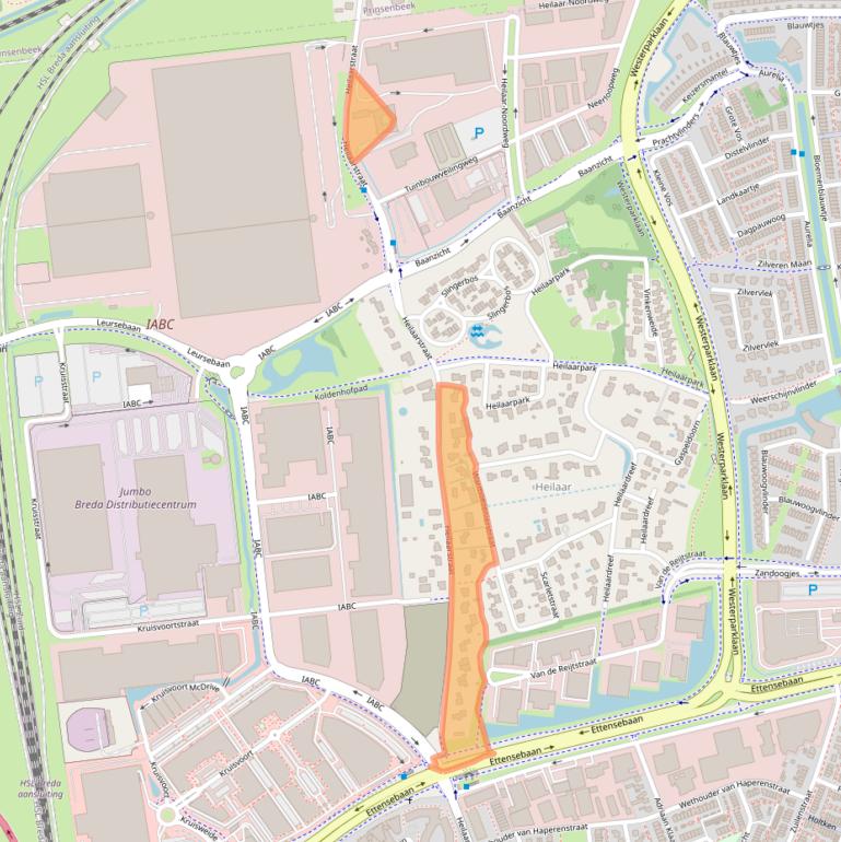 Kaart van postcodegebied 4814NR.