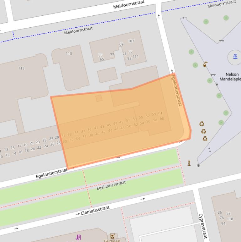 Kaart van postcodegebied 4814PK.