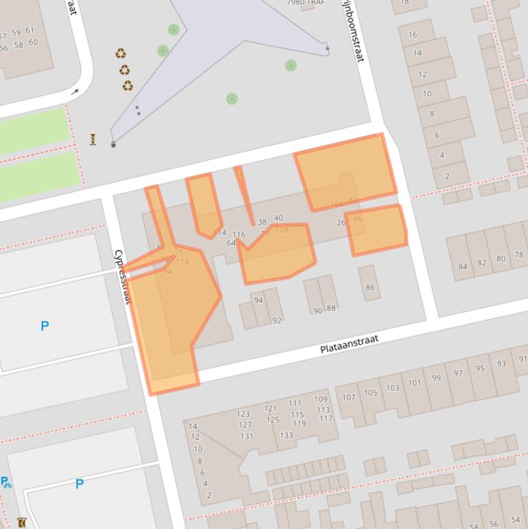 Kaart van postcodegebied 4814PM.