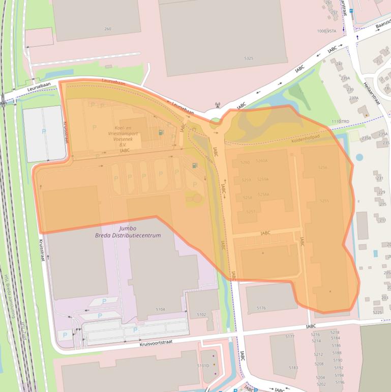 Kaart van postcodegebied 4814RD.