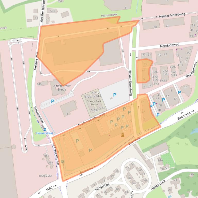 Kaart van postcodegebied 4814RR.