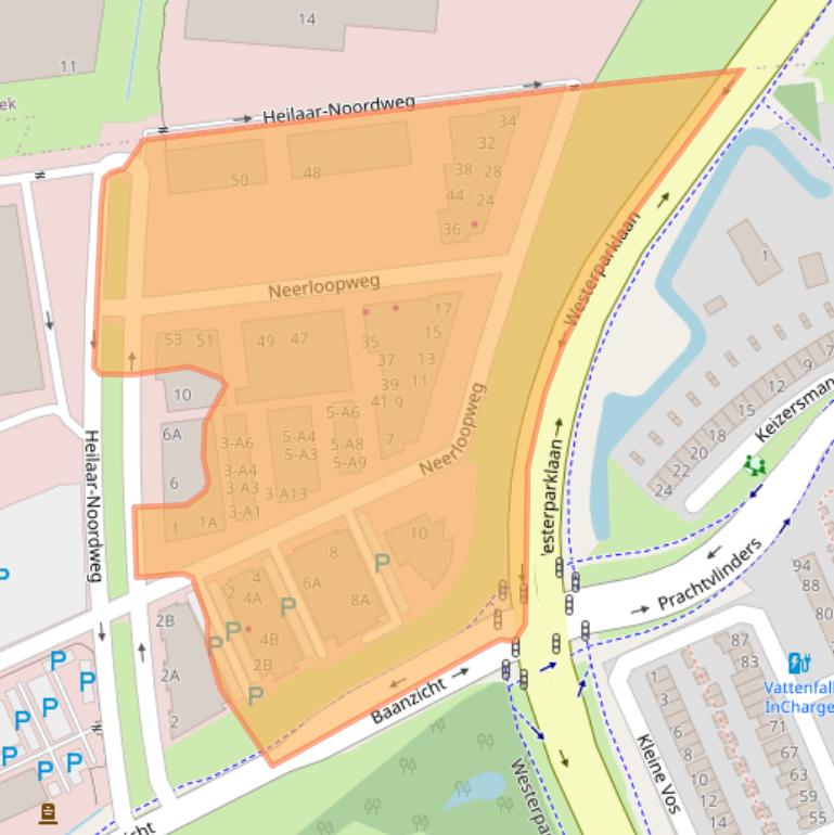 Kaart van postcodegebied 4814RS.