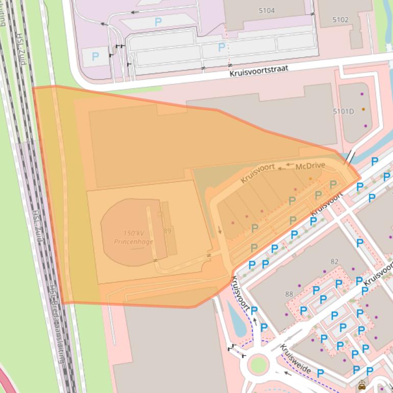 Kaart van postcodegebied 4814RX.