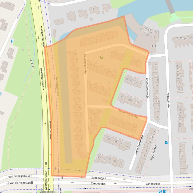 Kaart van postcodegebied 4814ST.