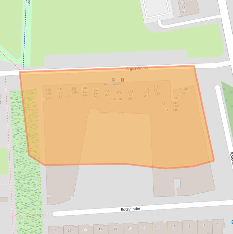 Kaart van postcodegebied 4814SW.