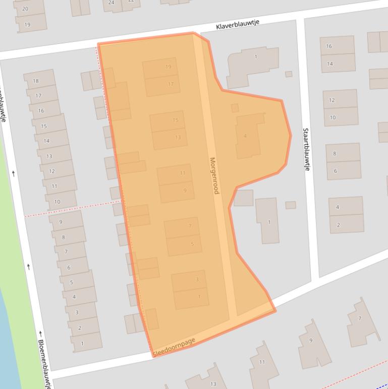 Kaart van postcodegebied 4814TA.