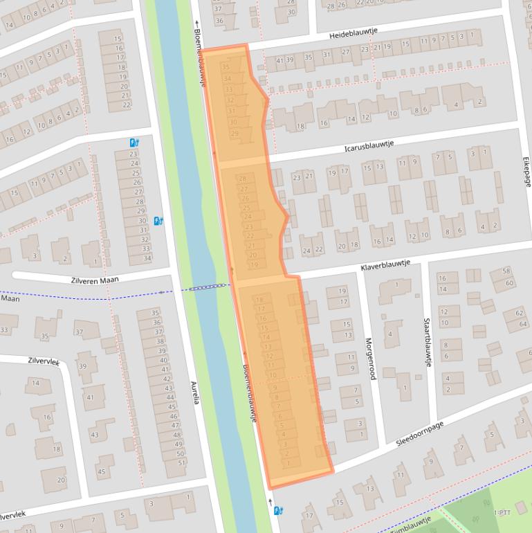 Kaart van postcodegebied 4814TS.