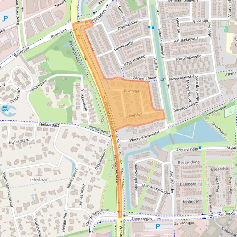 Kaart van postcodegebied 4814VB.