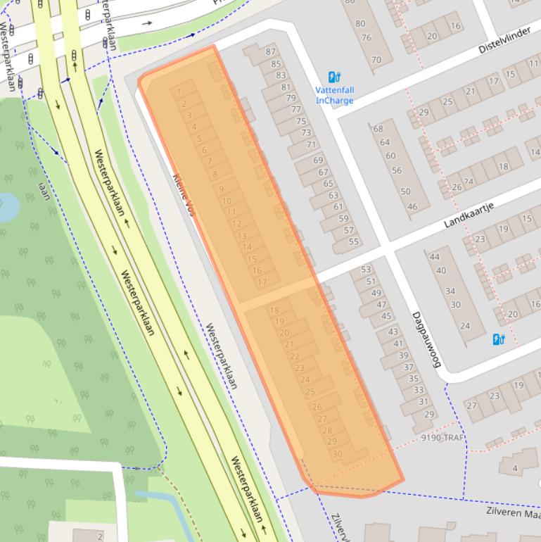 Kaart van postcodegebied 4814VD.