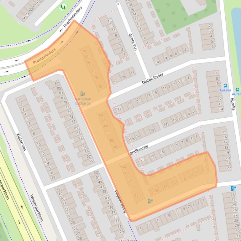 Kaart van postcodegebied 4814VE.
