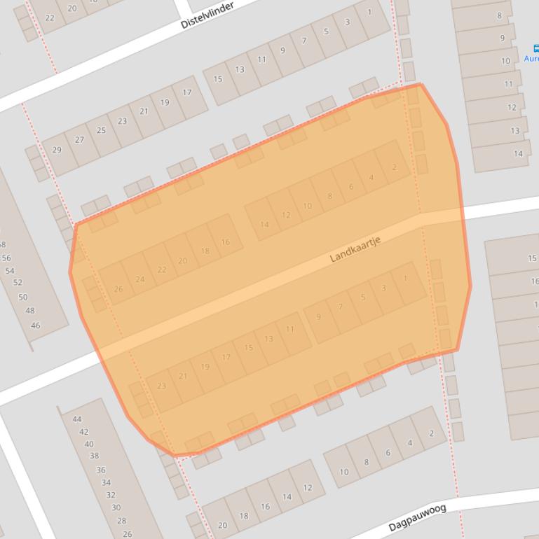 Kaart van postcodegebied 4814VH.