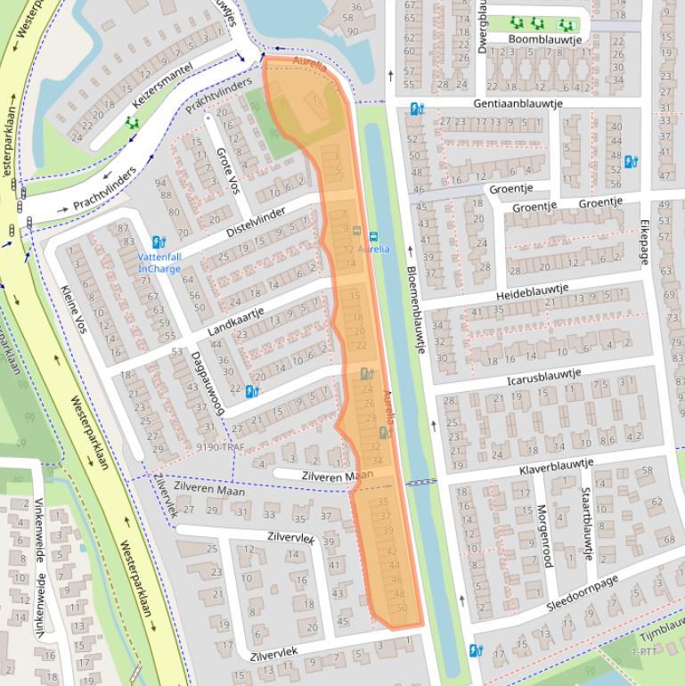 Kaart van postcodegebied 4814VM.