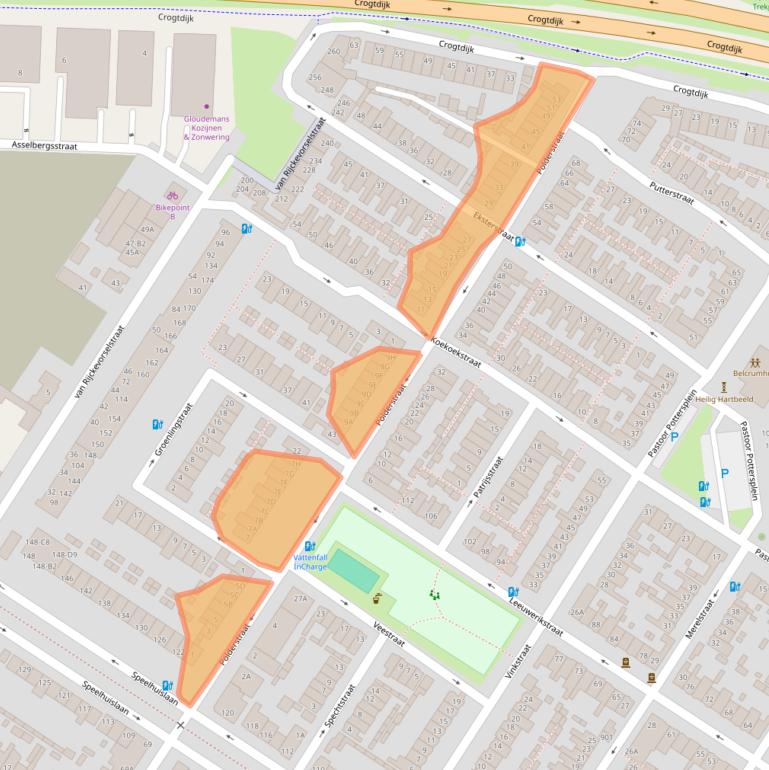 Kaart van postcodegebied 4815AG.
