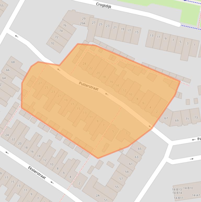 Kaart van postcodegebied 4815AK.