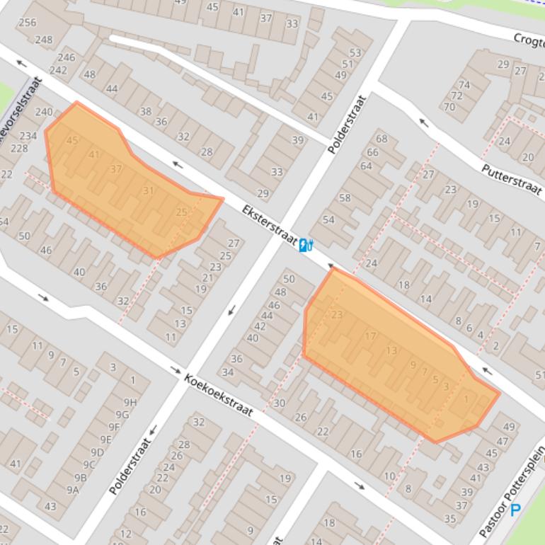 Kaart van postcodegebied 4815AL.