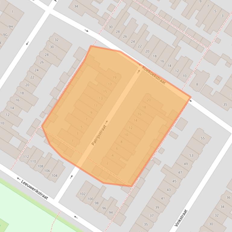 Kaart van postcodegebied 4815AP.