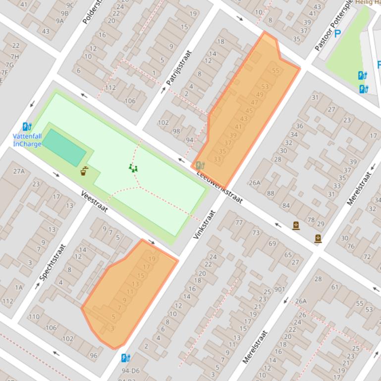 Kaart van postcodegebied 4815AT.