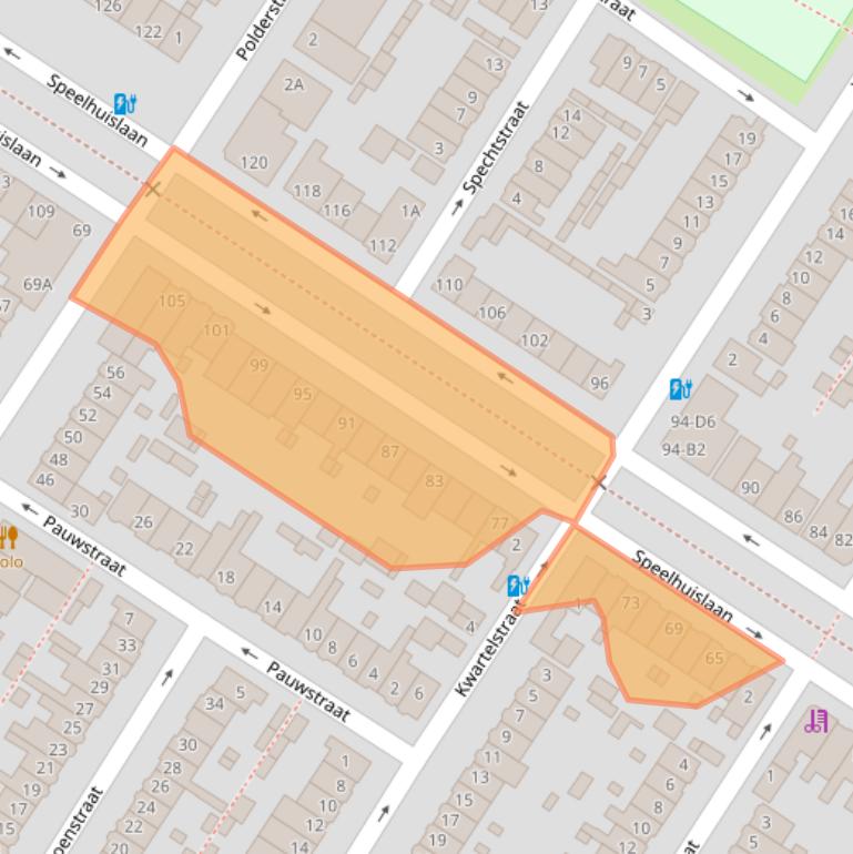 Kaart van postcodegebied 4815CC.