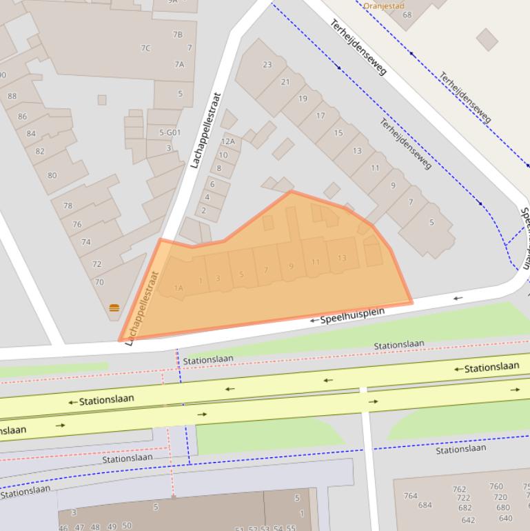 Kaart van postcodegebied 4815CK.