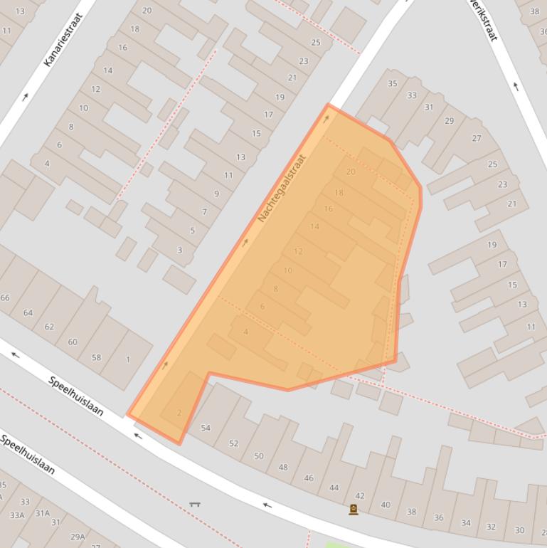 Kaart van postcodegebied 4815EB.