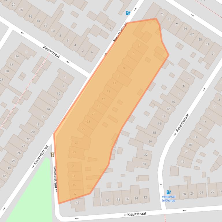 Kaart van postcodegebied 4815GG.