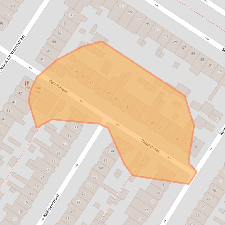 Kaart van postcodegebied 4815GL.
