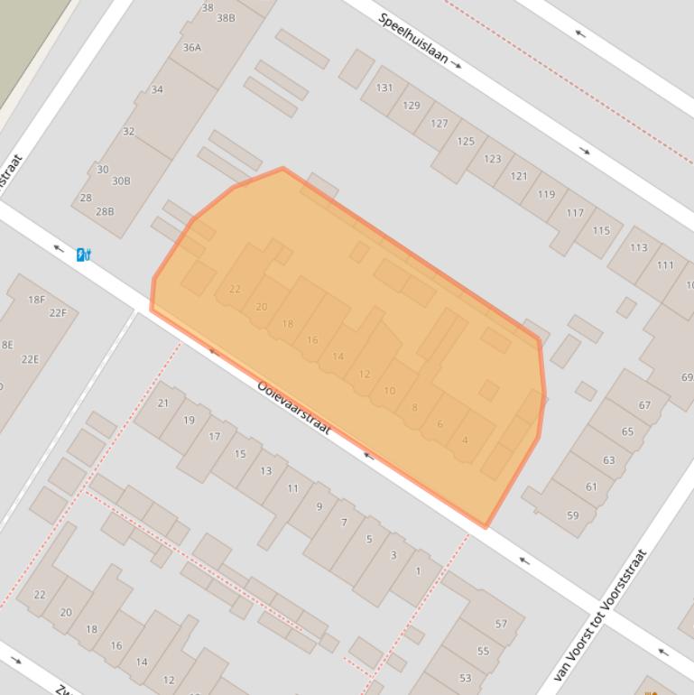 Kaart van postcodegebied 4815GS.