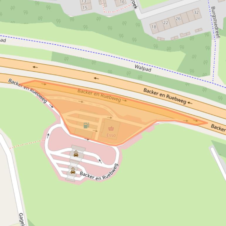 Kaart van postcodegebied 4815PM.