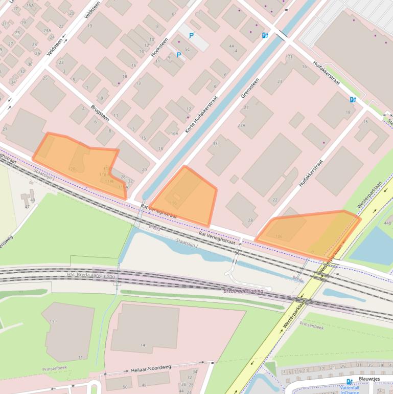 Kaart van postcodegebied 4815PT.