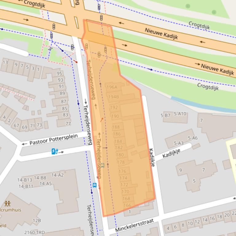 Kaart van postcodegebied 4816AC.