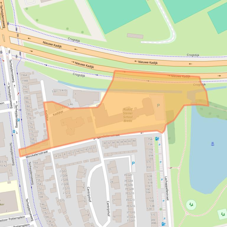 Kaart van postcodegebied 4816AD.