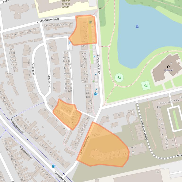 Kaart van postcodegebied 4816AL.