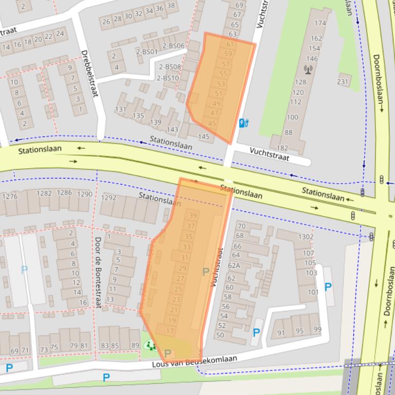 Kaart van postcodegebied 4816BL.