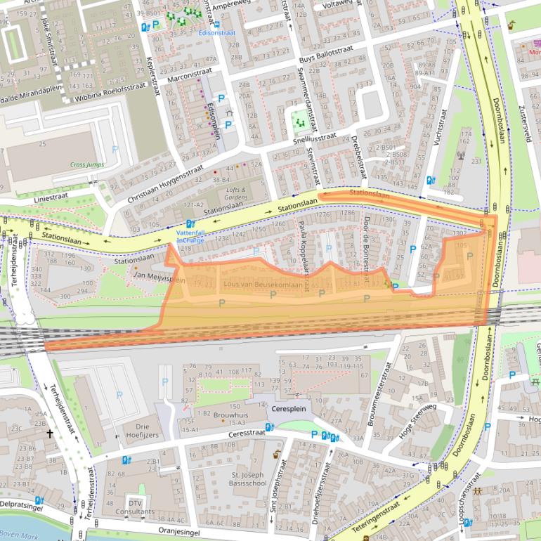 Kaart van postcodegebied 4816BT.