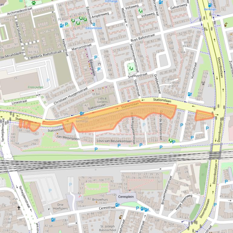 Kaart van postcodegebied 4816BW.