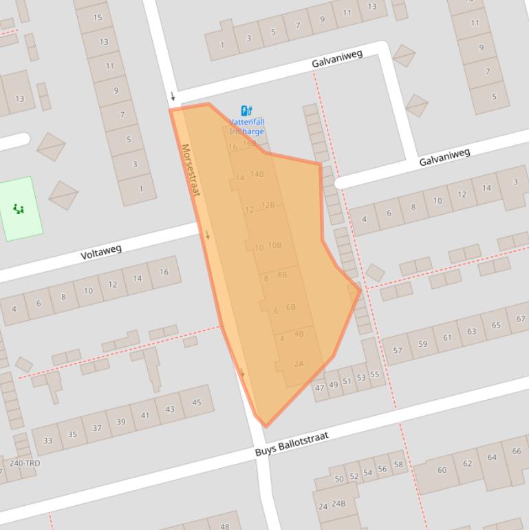 Kaart van postcodegebied 4816CH.