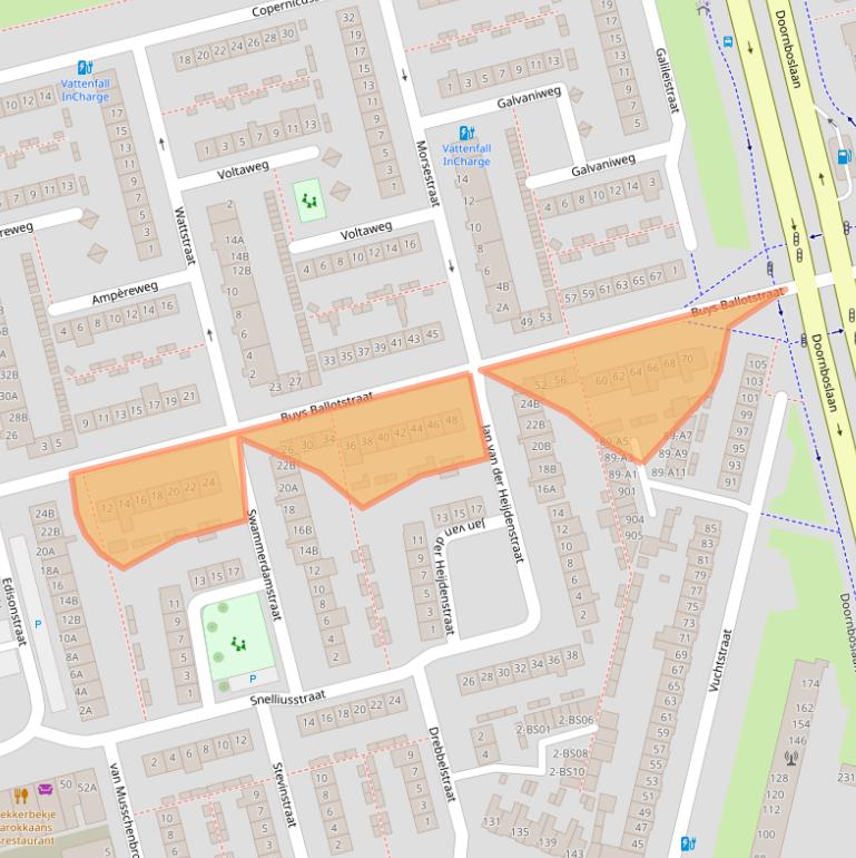 Kaart van postcodegebied 4816CM.