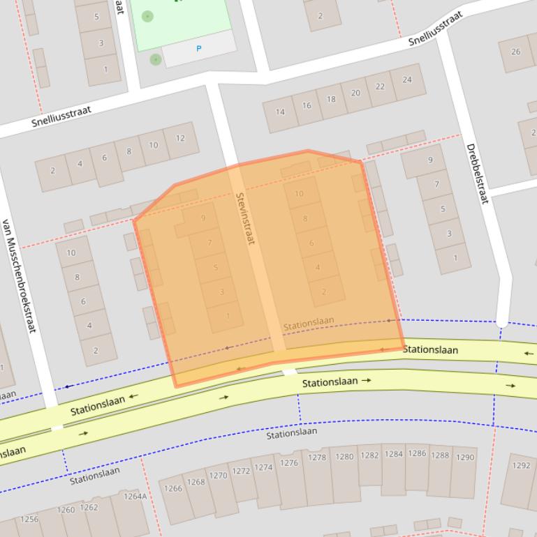 Kaart van postcodegebied 4816CW.