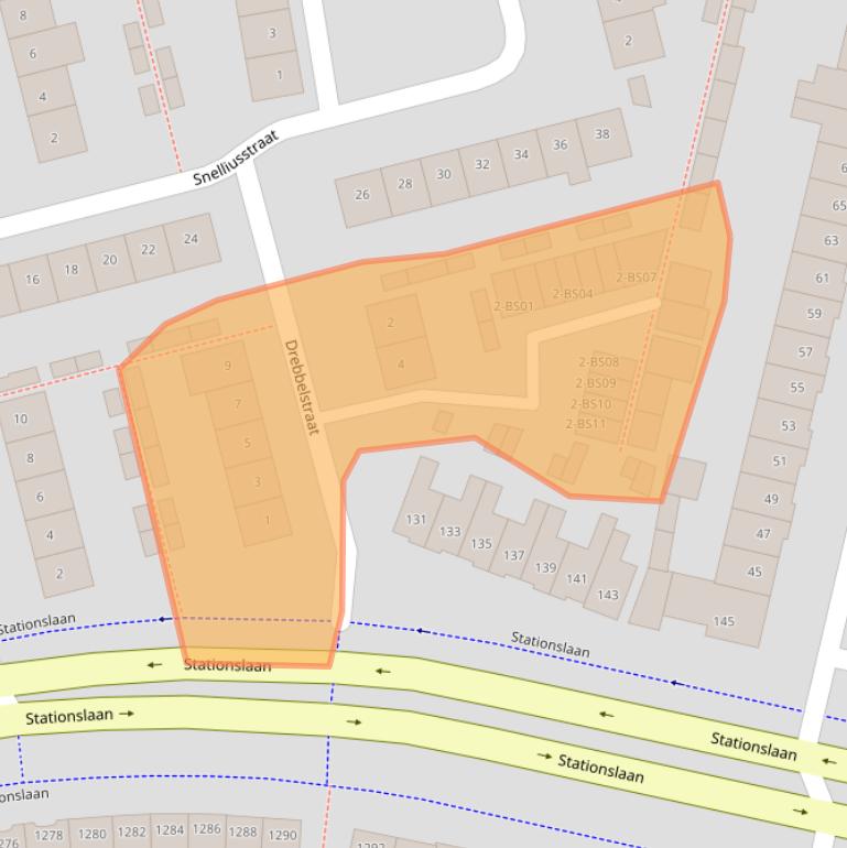 Kaart van postcodegebied 4816CX.
